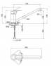 Смеситель для кухонной мойки Lidz (CRM) 16 37 002 00 250 мм