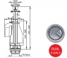 Cливной механизм Alca Plast A08 с двойной кнопкой