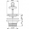 Водослив сифона Alca Plast A33 для мойки