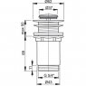 Водослив Alca Plast A394 Сlick-clack для умывальника