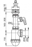 Сифон Alca Plast A441P Ø50/40 для мойки