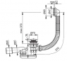 Сифон Alca Plast A505KM для ванны