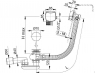 Сифон Alca Plast A564CRM1 для ванны