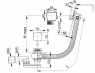 Сифон Alca Plast A564CRM2 для ванны