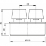Вентиляционный клапан Alca Plast APH110 Ø110 мм