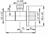 Угловой вентиль Alca Plast ARV002