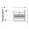 Вентиляционная решетка Alca Plast AVM150 150х150 с пружинками