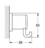 Крючок Grohe Allure 40284000