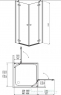 Кабина душевая Radaway Almatea KDD 90L*80R 32186