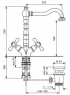 Змішувач для умивальника Emmevi Deco Old OR12613 з пробкою