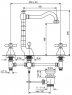 Змішувач для умивальника Emmevi Deco Old BR12643