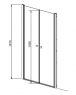 Душевая дверь Radaway EOS DWD 80 80х197 см