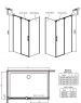 Кабина душевая Radaway Espera KDJ 1400х1000 380134-01/380140-01