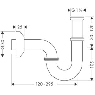 Сифон трубчатый для раковины Hansgrohe Flowstar 53010000 U образный 1 1/4