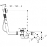 Сифон для ванны Hansgrohe Flexaplus 58148000 слив-перелив