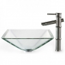 Умывальник стеклянный Kraus GVS-901-19mm