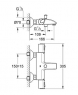 Смеситель для ванны Grohe Grohtherm 1000 34155000