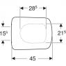 Сидіння идіння з кришкою Geberit 500.336.01.1 Selnova Square
