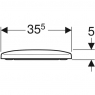 Сидіння идіння з кришкою Geberit 500.336.01.1 Selnova Square
