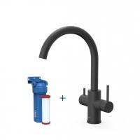 Змішувач для кухонної мийки Tres Kitchens 23045402NM з підключенням питної води