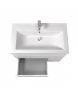 Тумба підлогова Мойдодир City White 80-U з умивальником Cosmo 80 білий
