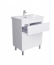 Тумба підлогова Мойдодир City White-70 з умивальником Cosmopolitan 70 білий
