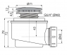 Сифон для душевого поддона Alca Plast A47B-50