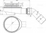 Сниженный сифон Alca Plast A492CR для поддона