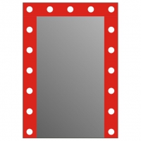 Гримерное зеркало J-mirror Hollywood Color 100x70 см
