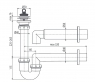 Сифон трубчатый Alca Plast A800-DN50