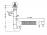 Сифон трубчатый Alca Plast A830-DN50/40