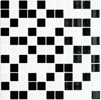 Мозаїка Котто Кераміка GM 4001 С2 Black-White 300x300x4 