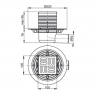 Cливной трап Alca Plast APV101 с боковой подводкой