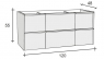 Тумба под умывальник Riho Andora F1AN11207600