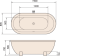 Ванна акриловая PAA Andante 190х91 см