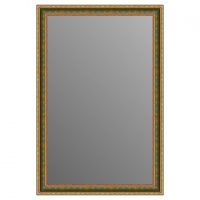 Зеркало в багетной раме J-mirror Antonia 90x60 см зеленое