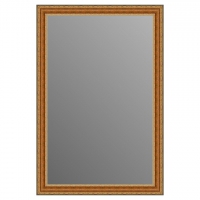 Зеркало в багетной раме J-mirror Antonia 90x60 см оранжевое
