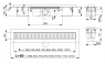 Желоб водоотводящий Alca Plast APZ1-950 Smart