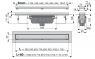 Желоб водоотводящий Alca Plast APZ1007-Floor-1050