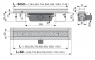 Желоб водоотводящий с решеткой Antivandal Alca Plast APZ11-750L