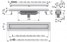Желоб водоотводящий с порогами для решетки Alca Plast APZ1107-Floor Low-750