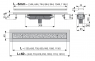 Желоб водоотводящий Alca Plast APZ1111-550L Antivandal Low