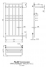 Полотенцесушитель водяной Paladii Арфа с полкой АРФ005 1000x530/5