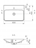 Умывальник Marmite Arnika 600 60012306110