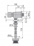 Сливной вентиль Alca Plast ATS001 для писсуара