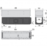 Щілинний дренажний канал Alca Plast AVZ101S-R321R