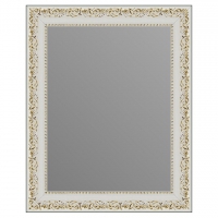 Зеркало в багетной раме J-mirror Azzurra 50x40 см белое золото