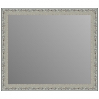 Зеркало в багетной раме J-mirror Azzurra 60x70 см белое серебро