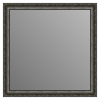 Зеркало в багетной раме J-mirror Azzurra 70x70 см серебро