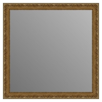 Зеркало в багетной раме J-mirror Azzurra 70x70 см светлое золото